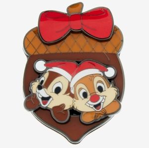 Loungefly Chip n Dale Holiday Acorn Enamel Pin